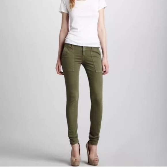 Current/Elliott Pants - Current/Elliot Olive The Combat Skinny Army Pants
